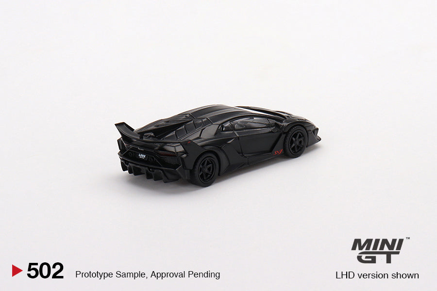 1:64 Mini GT #502 Lamborghini LB-Silhouette WORKS Aventador GT EVO Matte Black Limited Edition mgt00502