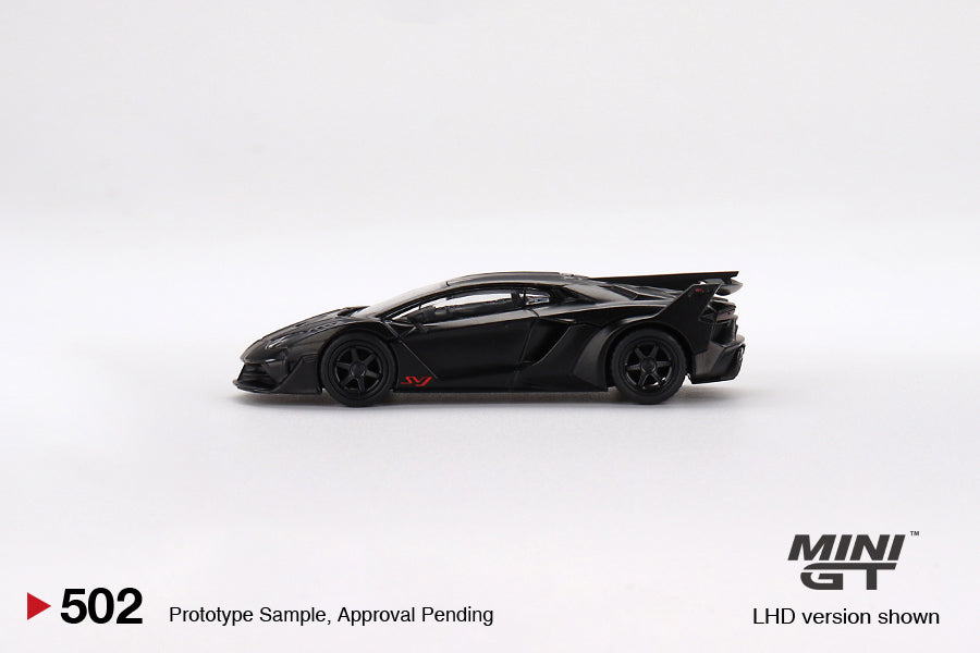 1:64 Mini GT #502 Lamborghini LB-Silhouette WORKS Aventador GT EVO Matte Black Limited Edition mgt00502
