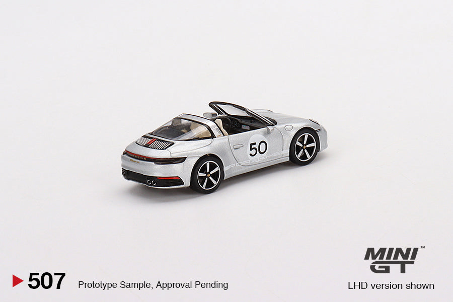 1/64 Mini GT#507 Porsche 911 Targa 4S Heritage Design Edition (GT Silver Metallic) Limited Edition mgt00507