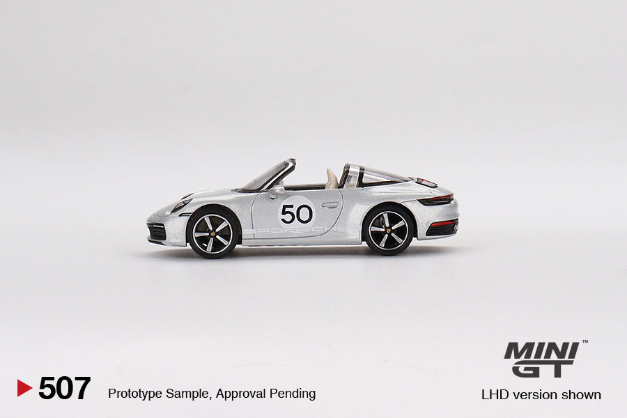 1/64 Mini GT#507 Porsche 911 Targa 4S Heritage Design Edition (GT Silver Metallic) Limited Edition mgt00507