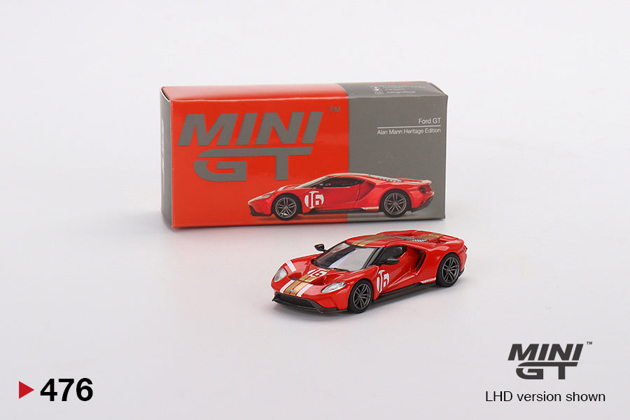 1:64 Mini GT #476 Ford GT Alan Mann Heritage Edition Limited Edition mgt00476