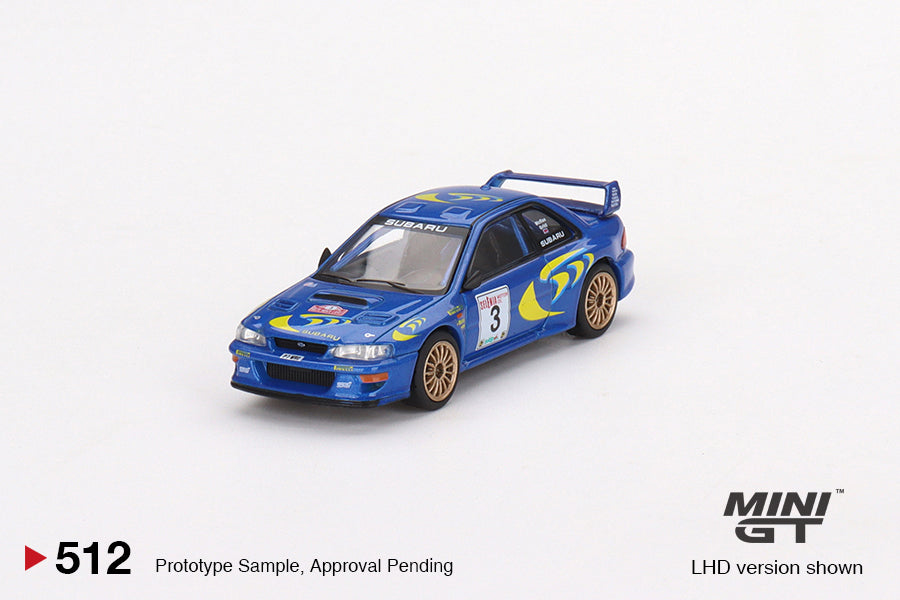 1:64 Mini GT #512 Subaru Impreza WRC97 1997 Rally Sanremo Winner #3 Limited Edition MGT00512