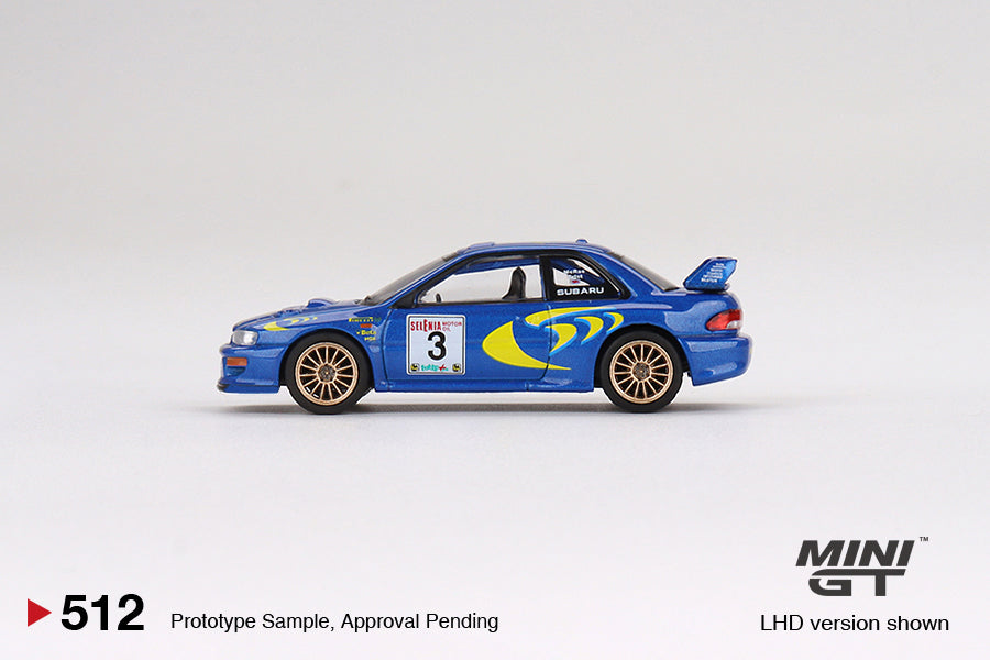 1:64 Mini GT #512 Subaru Impreza WRC97 1997 Rally Sanremo Winner #3 Limited Edition MGT00512