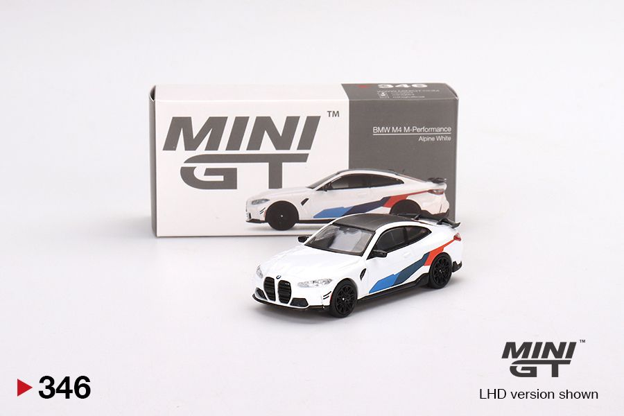 1:64 Mini GT #346 BMW M4 Performance (G82) Alpine White Limited Edition mgt00346