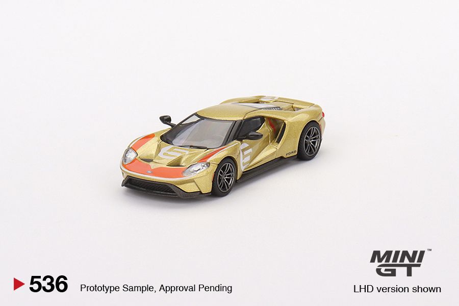1:64 Mini GT #536 Ford GT Holman Moody Heritage Edition Gold Limited Edition MGT00536