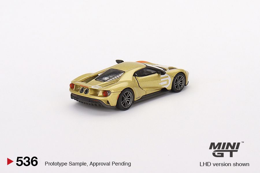 1:64 Mini GT #536 Ford GT Holman Moody Heritage Edition Gold Limited Edition MGT00536
