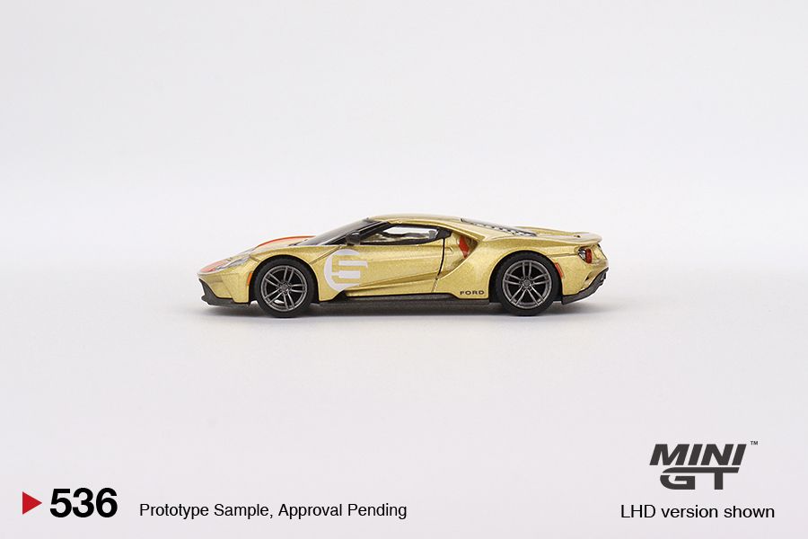 1:64 Mini GT #536 Ford GT Holman Moody Heritage Edition Gold Limited Edition MGT00536