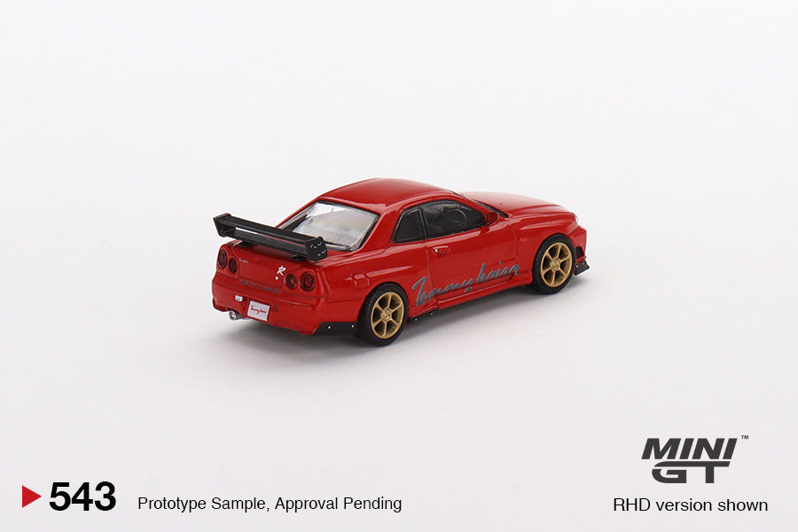 1:64 Mini GT #543 Nissan GT-R Tommykaira R RZ Edition Red Limited Edition MGT00543
