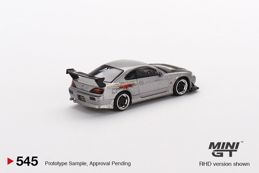 1:64 Mini GT #545 Nissan Silvia Top Secret (S15) – Silver Limited Edition MGT00545
