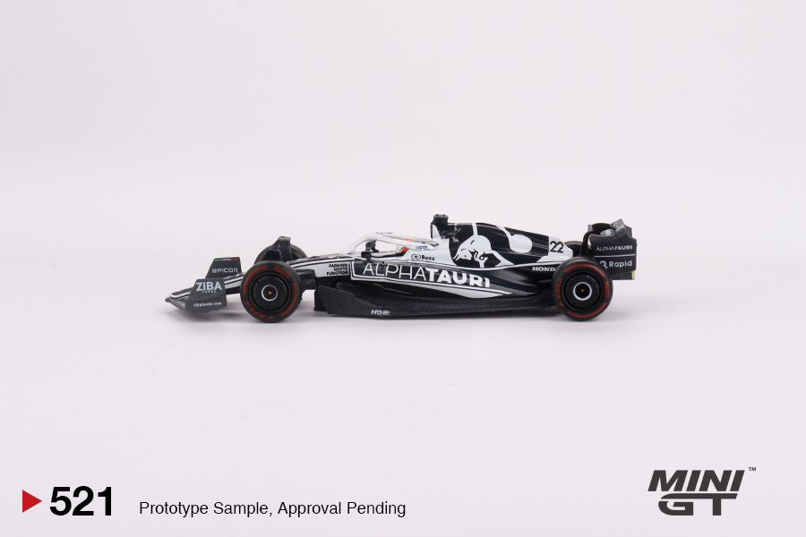 1:64 Mini GT #521 F1 AlphaTauri AT03 #22 Yuki Tsunoda 2022 F1 Limited Edition mgt00521