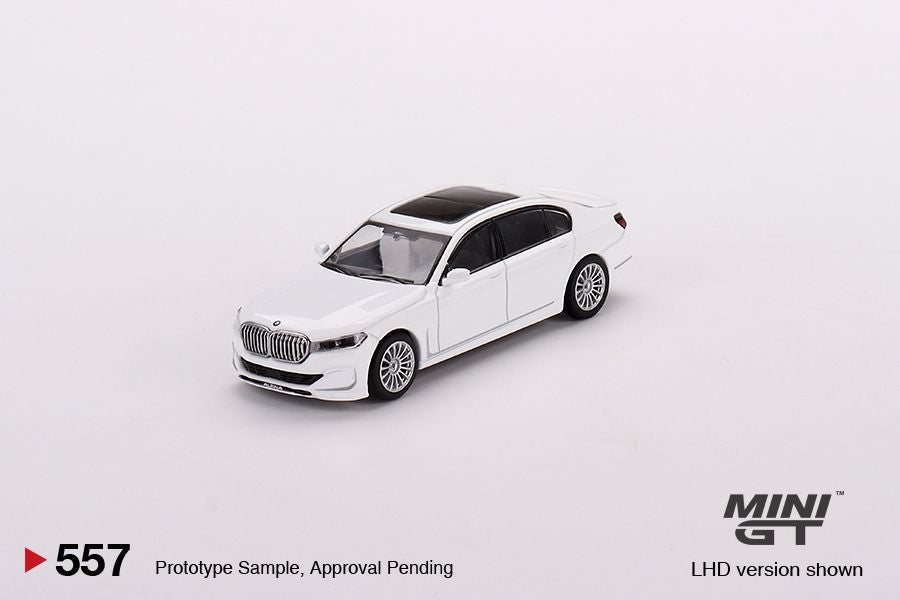 1:64 Mini GT #557 BMW Alpina B7 xDrive – Alpine White Limited Edition mgt00557
