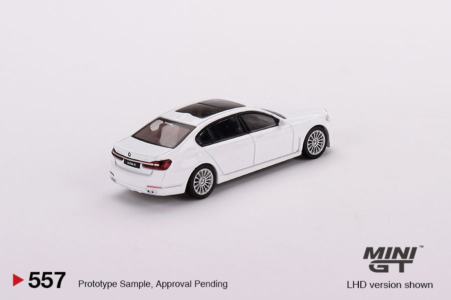 1:64 Mini GT #557 BMW Alpina B7 xDrive – Alpine White Limited Edition mgt00557