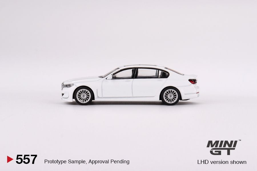 1:64 Mini GT #557 BMW Alpina B7 xDrive – Alpine White Limited Edition mgt00557