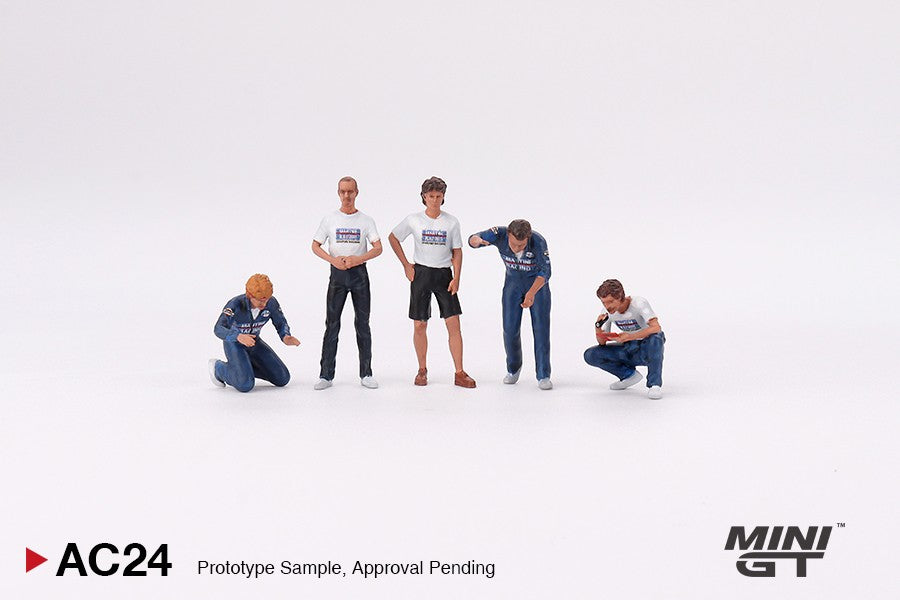 1:64 Mini GT Figurine Martini Racing WRC Set of 5 Figures MGTAC24