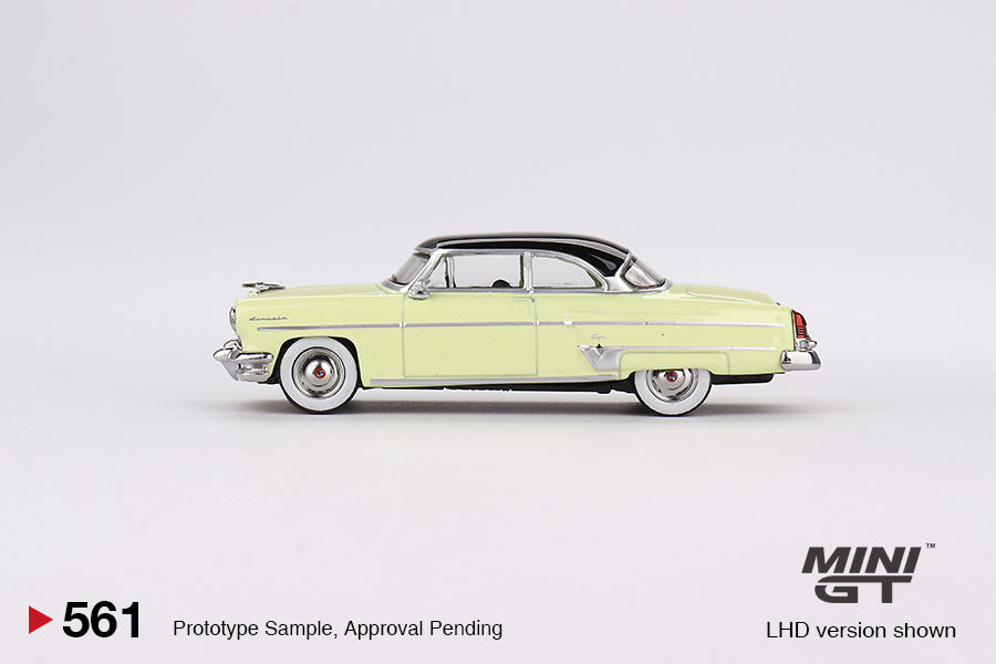 1:64 Mini GT #561 Mini GT 1:64 Lincoln Capri 1954 – Premier Yellow Limited Edition mgt00561