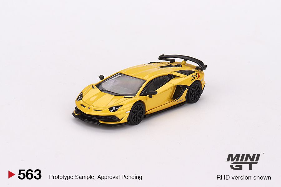 1:64 Mini GT #563 Lamborghini Aventador SVJ – New Giallo Orion Limited Edition mgt00563