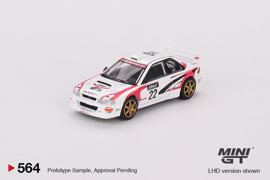 1:64 Mini GT #564 Subaru Impreza WRC98 1999 Rally Tour de Corse #22 Limited Edition mgt00564