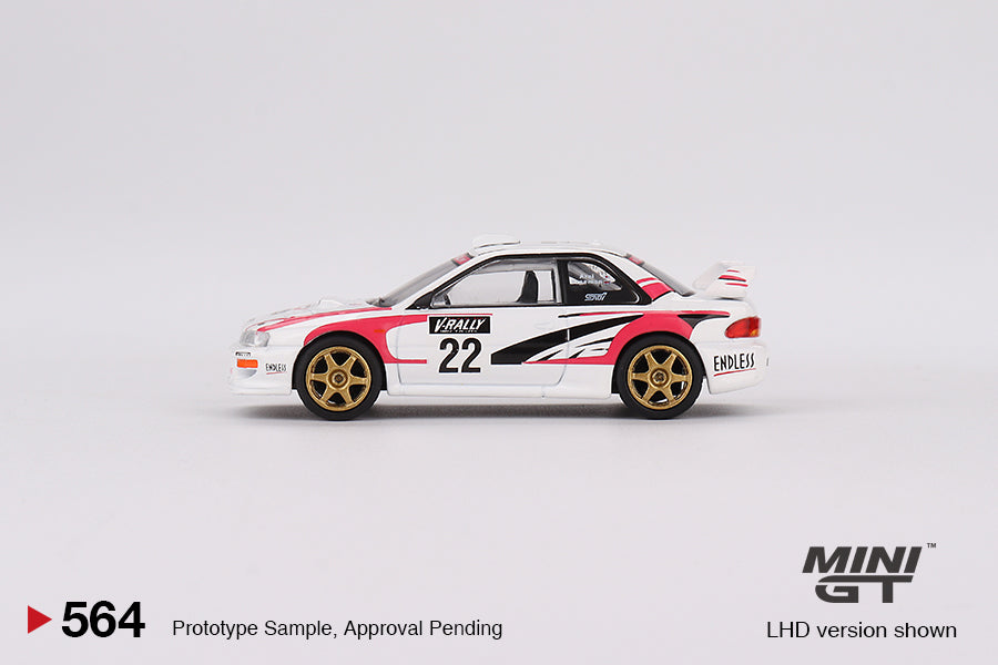 1:64 Mini GT #564 Subaru Impreza WRC98 1999 Rally Tour de Corse #22 Limited Edition mgt00564