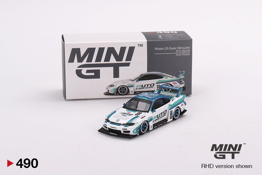 1/64 Mini GT #490 Nissan LB-Super Silhouette S15 SILVIA Auto Finesse Limited Edition mgt00490