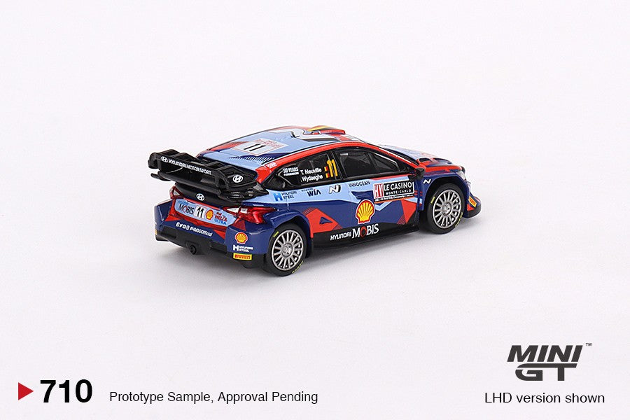 1/64 Mini GT #710 Hyundai i20 N Rally1 2023 Rally MonteCarlo 3rd Place #11 Limited Edition mgt00710