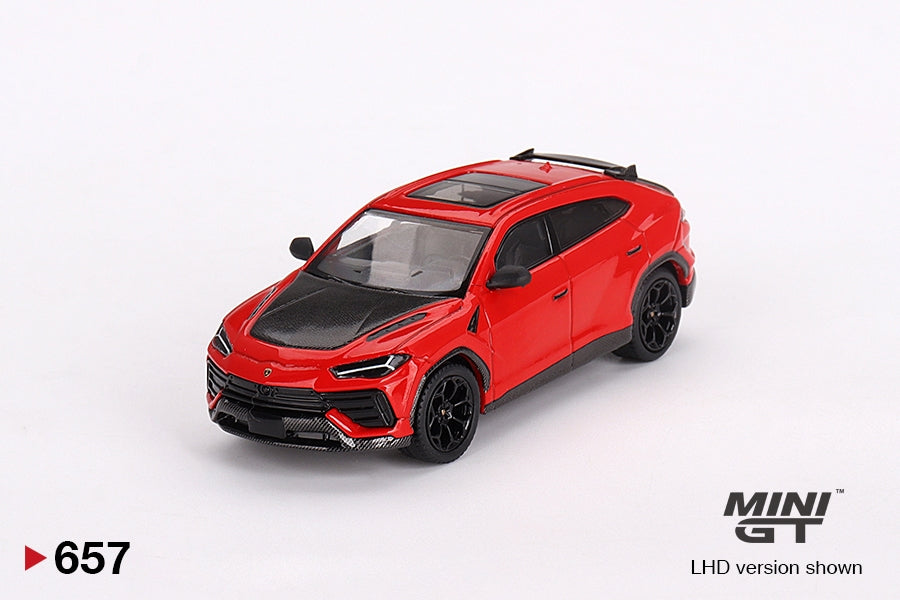 1:64 Mini GT #657 Lamborghini Urus Performante – Rosso Mars Limited Edition mgt00657