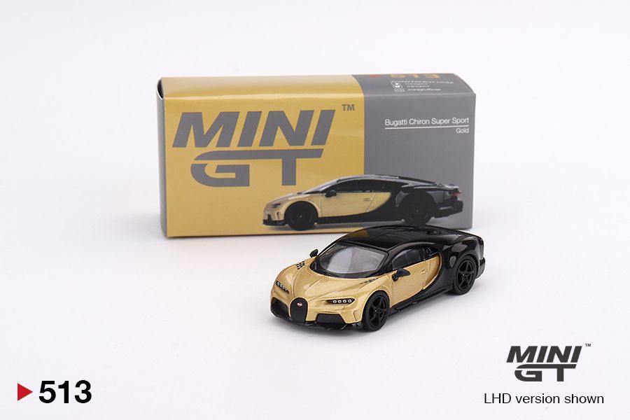1:64 Mini GT #513 Bugatti Chiron Super Sport Gold Limited Edition mgt00513