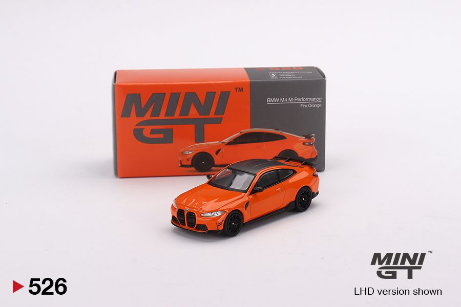 1:64 Mini GT #526 BMW M4 M-Performance (G82) Fire Orange Limited Edition MGT00526