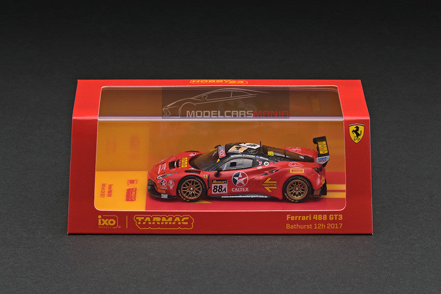 1:64 Tarmac Works X Ixo 2019 Ferrari 488 GTE Bathurst 12 Hour #88 Limited Edition T64-072-17BH88
