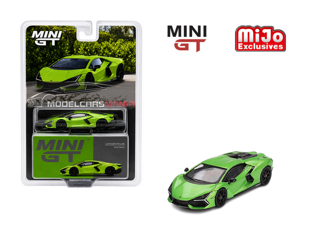 1:64 Mini GT #789 Lamborghini Revuelto Verde Selvans Green Limited Edition mgt00789