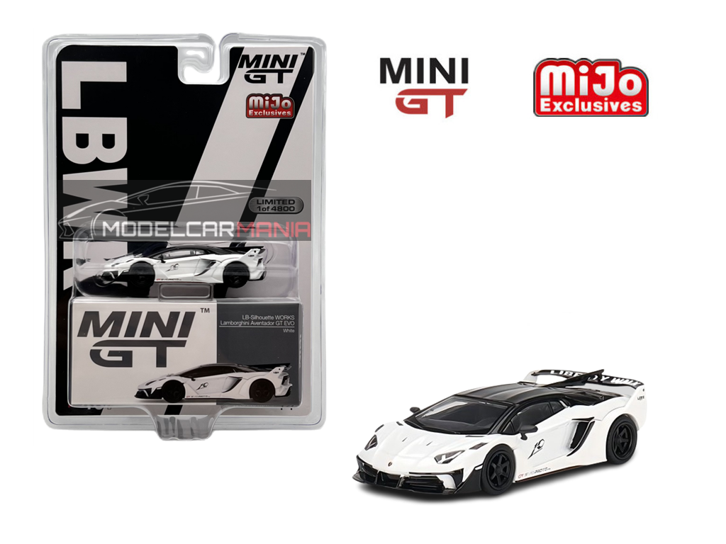 1:64 Mini GT #467 LB-Silhouette WORKS Lamborghini Aventador GT EVO Presentation Limited Edition mgt00467