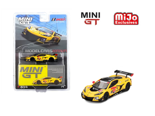 1/64 Mini GT #854 Chevrolet Corvette Z06 GT3.R #3 Corvette Racing by Pratt Miller Motorsports 2024 IMSA Daytona 24 Hrs Limited Edition mgt00854