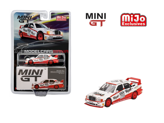 1/64 Mini GT #395 Mercedes-Benz 190E 2.5 16 Evolution II 1991 DTM #78 Lohr Limited Edition mgt00395
