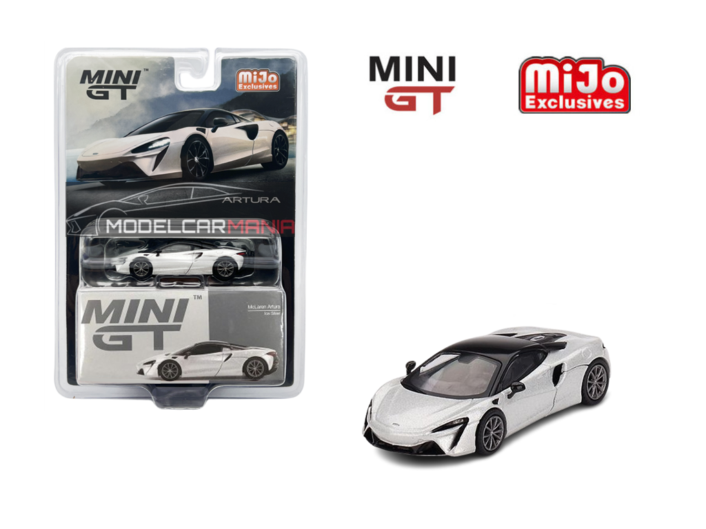 1/64 Mini GT #582 McLaren Artura Ice Silver Limited Edition MGT00582