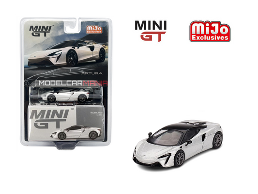 1/64 Mini GT #582 McLaren Artura Ice Silver Limited Edition MGT00582