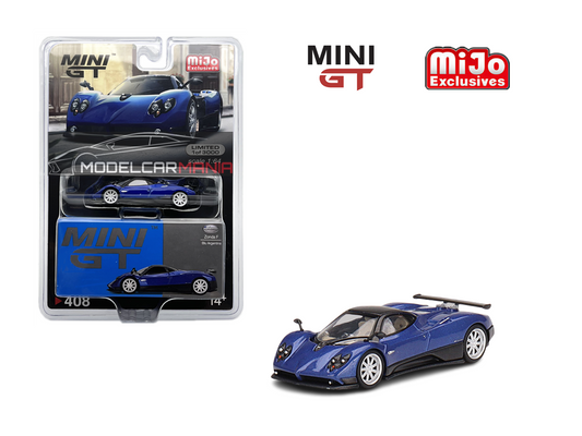1:64 Mini GT #408 Pagani Zonda F Blu Argentina Limited Edition mgt00408