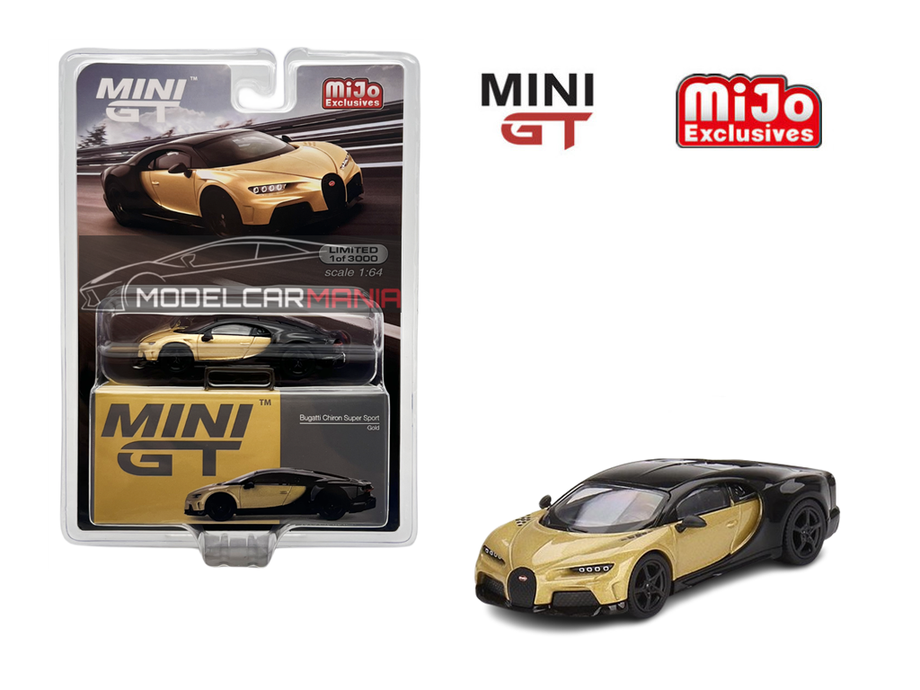 1:64 Mini GT #513 Bugatti Chiron Super Sport Gold Limited Edition mgt00513