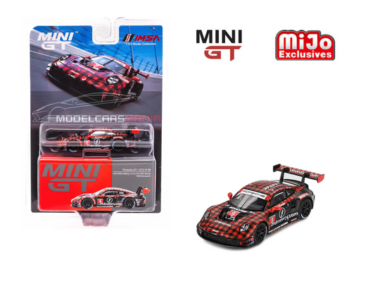 1/64 Mini GT#770 Porsche 911 GT3 R #9 GTD PRO Pfaff Motorsports IMSA 2023 Sebring 12 Hrs. Winner  mgt00770