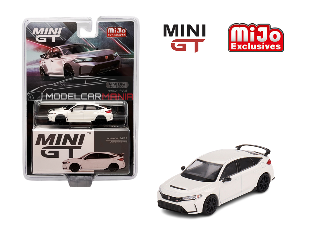 1:64 Mini GT #530 Honda Civic Type R Championship 2023 White Limited Edition MGT00530