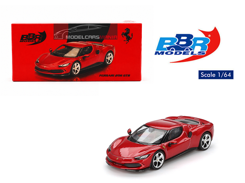 1/64 BBR Models Ferrari 296 GTB Rosso Imola Limited Edition BBRFER64006