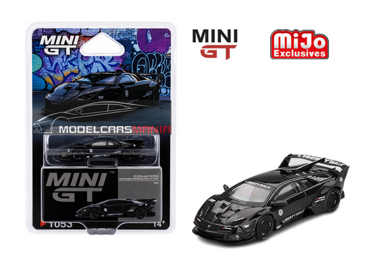 1:64 Mini GT #1053 Lamborghini LB-Silhouette WORKS MURCIELAGO GT- Evo Black Limited Edition mgt01053