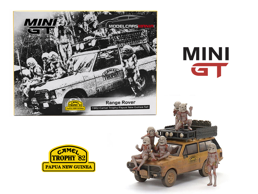 1/64 Mini GT 1982 Range Rover Camel Trophy Papua New Guinea Set MGTS0006