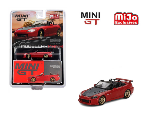 1:64 Mini GT #367 Honda S2000 (AP2) Mugen New Formula Red Limited Edition mgt00367