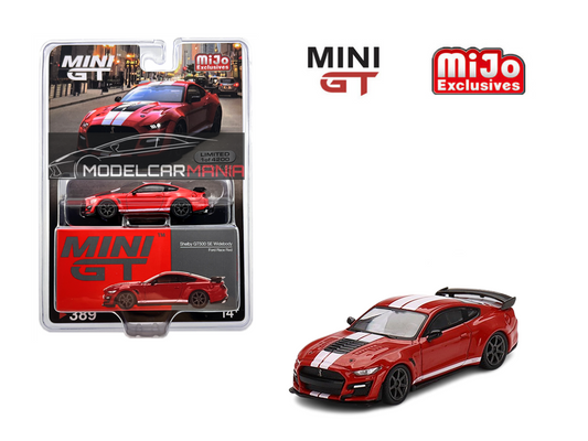 1:64 Mini GT #389 Shelby GT500 SE Widebody Ford Race Red Limited Edition mgt00389