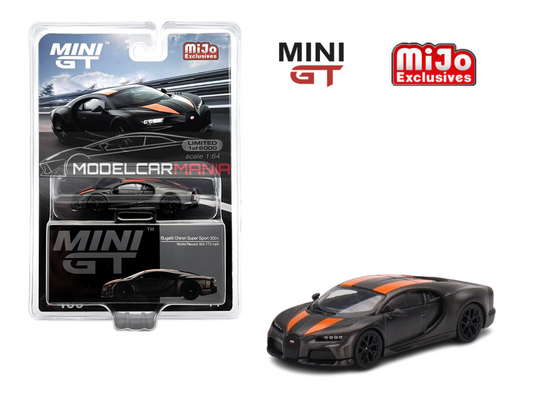 1:64 Mini GT #409 Bugatti Chiron Super Sport 300+World Record 304.773 mph Limited Edition mgt00409