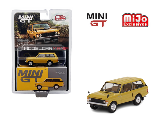 1:64 Mini GT #495 Range Rover 1971 Bahama Gold Limited Edition mgt00495