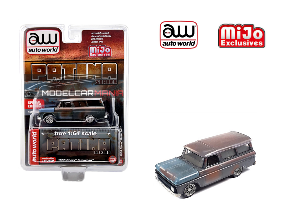 1:64 Auto World 1965 Chevrolet Suburban Weathered Rust Patina Series Limited Edition CP7797