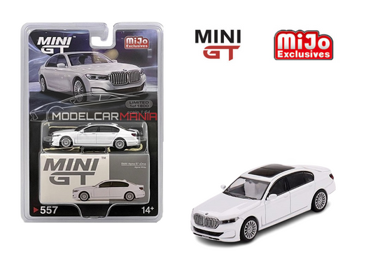 1:64 Mini GT #557 BMW Alpina B7 xDrive – Alpine White Limited Edition mgt00557