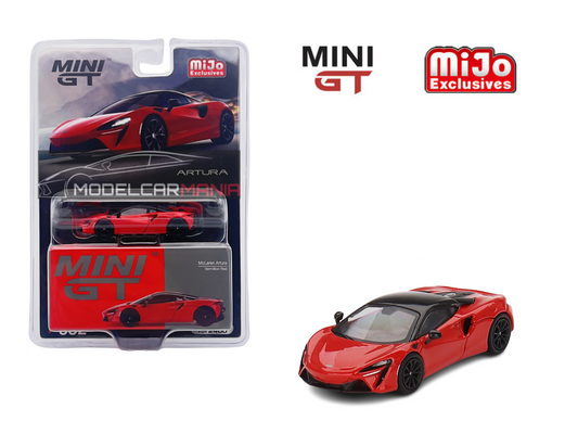 1:64 Mini GT #532 McLaren Artura Vermillion Red 2023 Limited Edition mgt00532