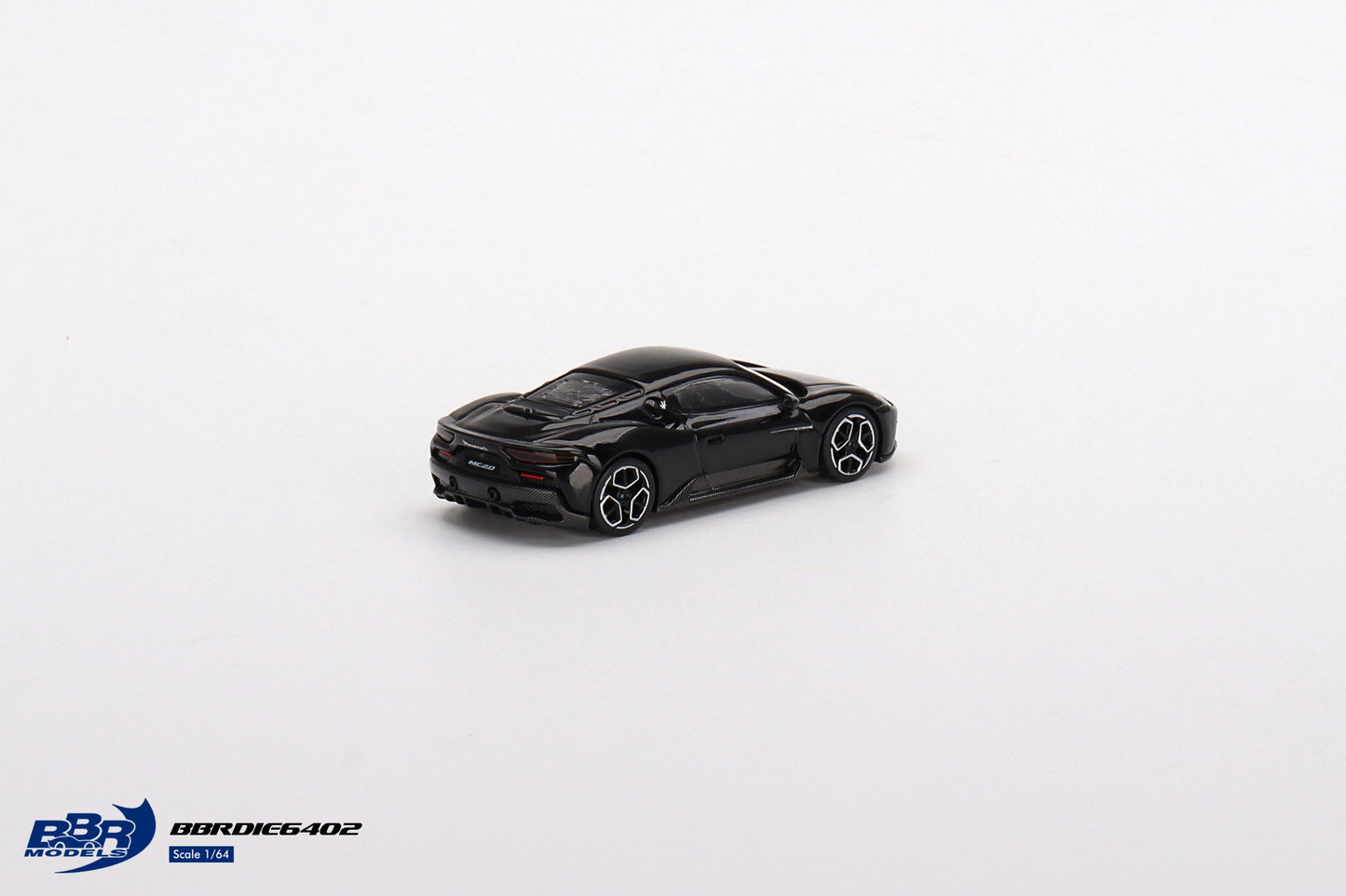 1/64 BBR Models Maserati MC20 Nero Enigma Black BBRDIE6402