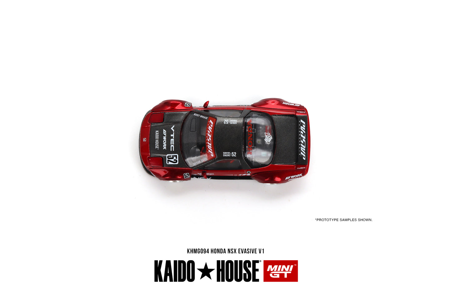 1/64 Kaido House x Mini GT Honda NSX Evasive V1 Red Limited Edition KHMG094 SEALED